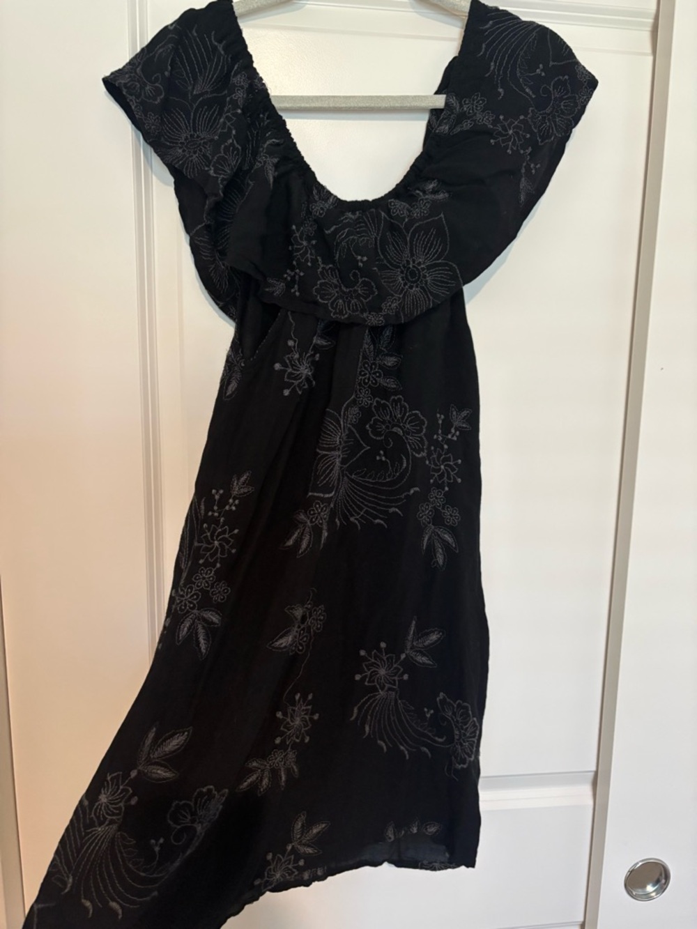 Black Embroidered Dress